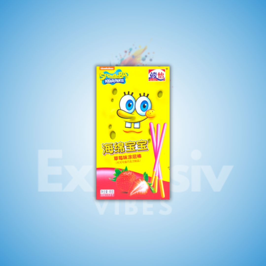 JUNYI Spongebob Bar Strawberry and Chocolate